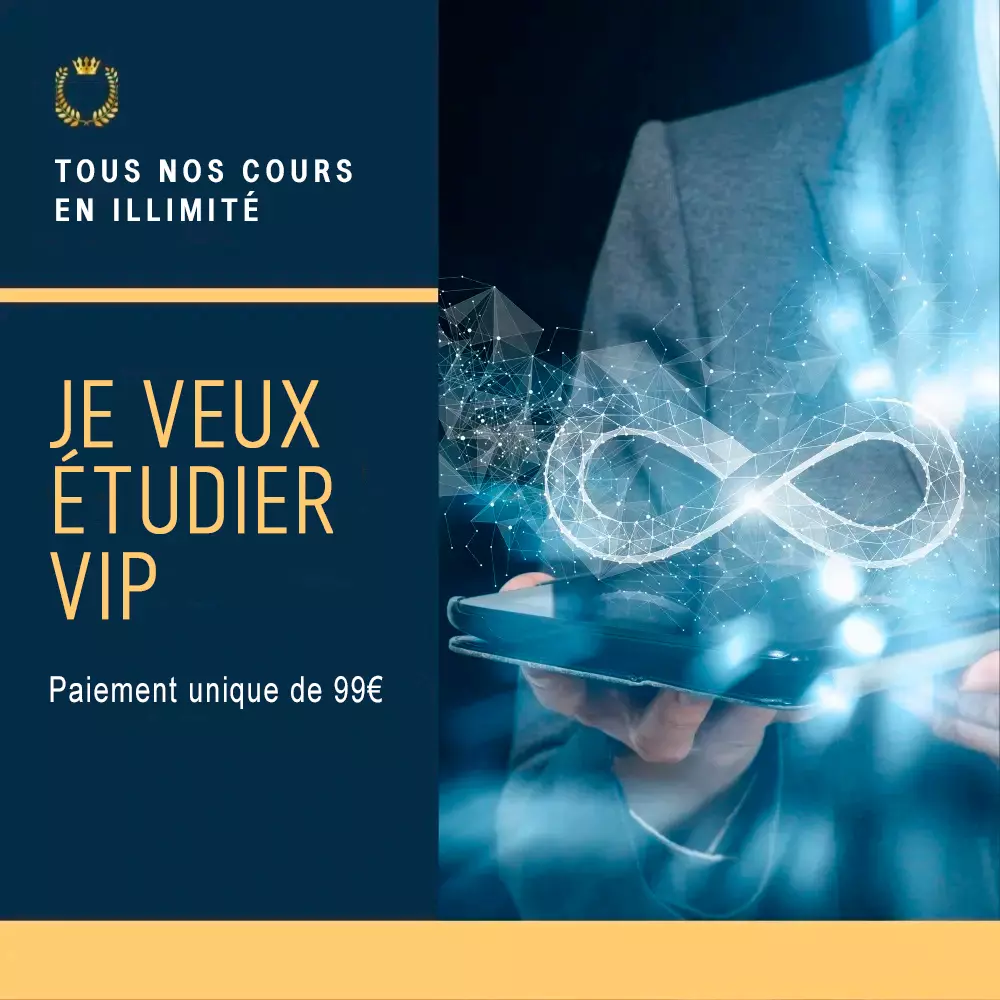 Plan VIP Je veux étudier — Accès exclusif.
