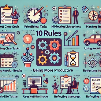 10 règles pour être plus productif au travail